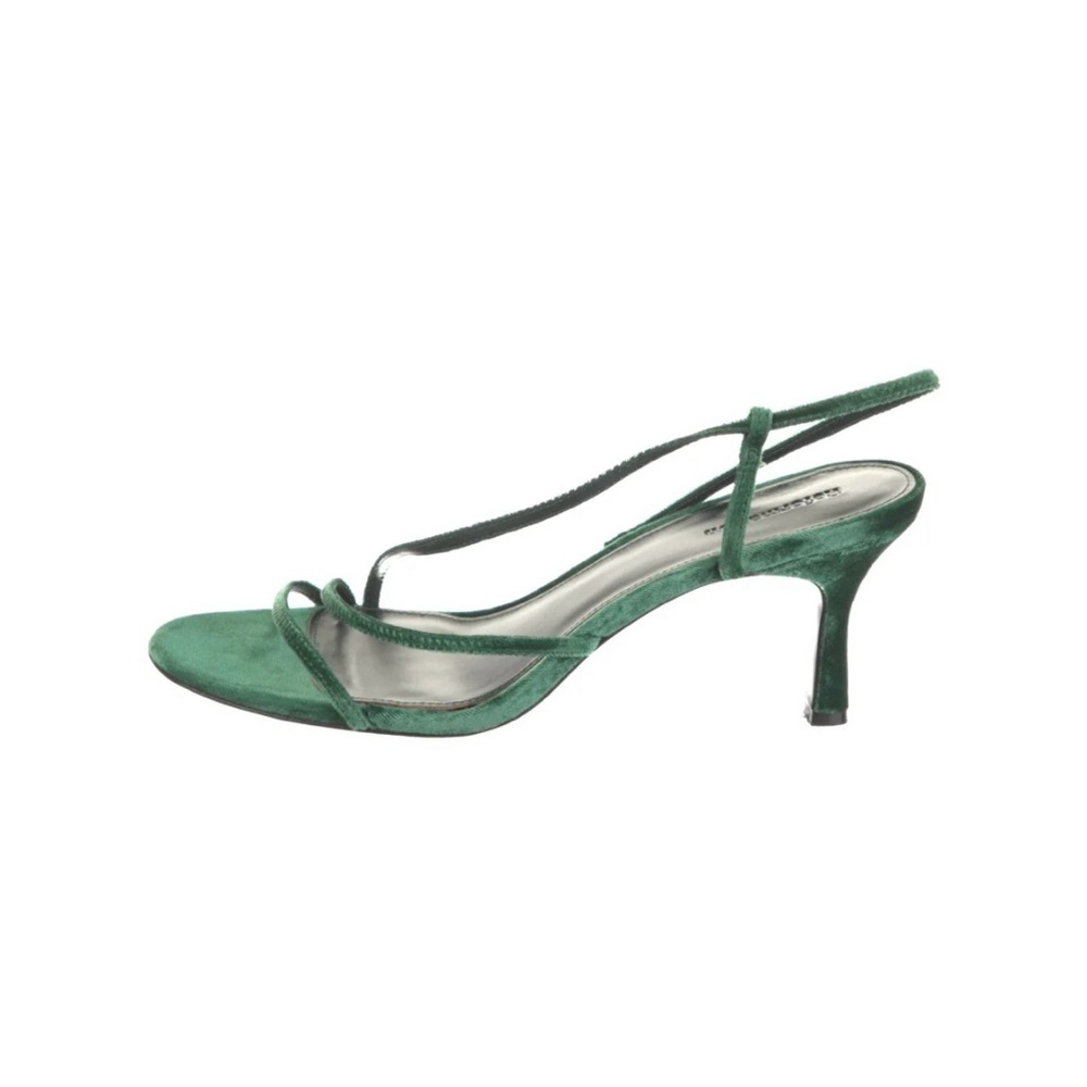 Reformation Green Slingback Heels